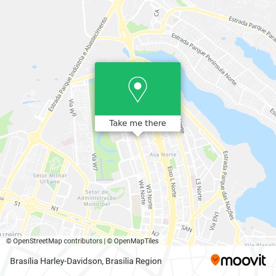 Brasília Harley-Davidson map