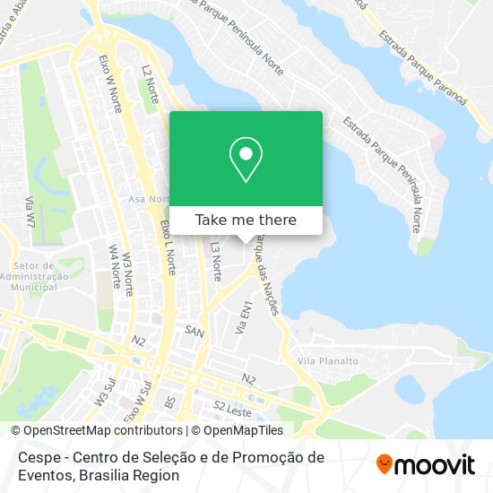 Cespe - Centro de Seleção e de Promoção de Eventos map