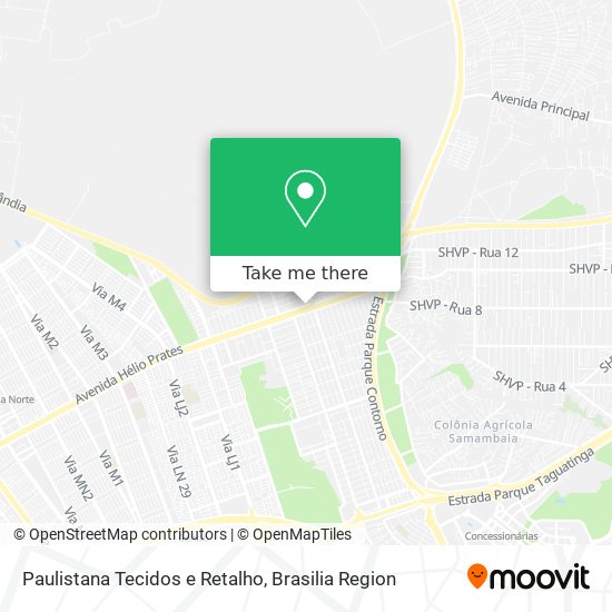 Paulistana Tecidos e Retalho map