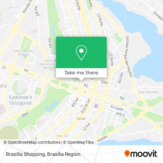 Brasília Shopping map