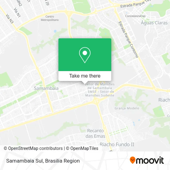 Samambaia Sul map