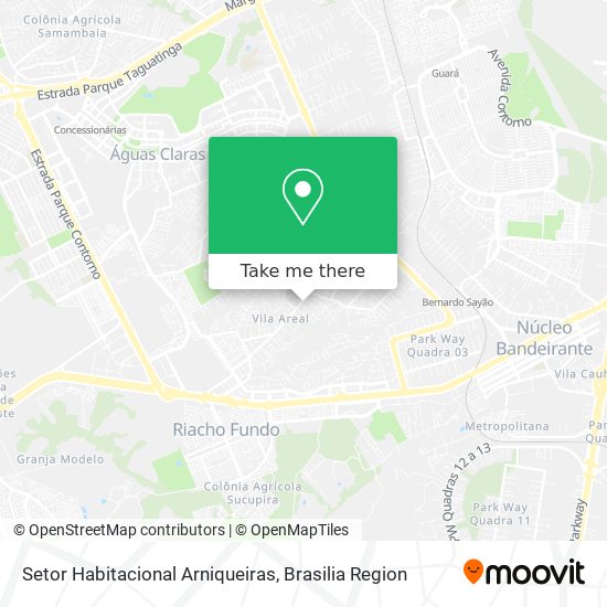 Setor Habitacional Arniqueiras map
