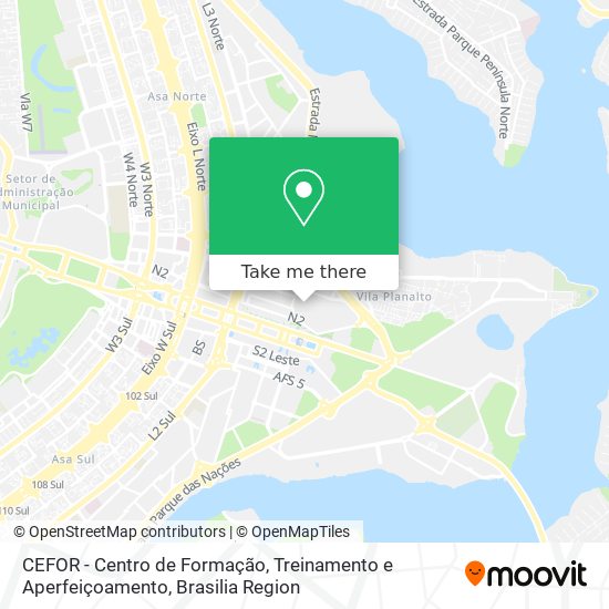 CEFOR - Centro de Formação, Treinamento e Aperfeiçoamento map