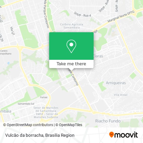 Vulcão da borracha map