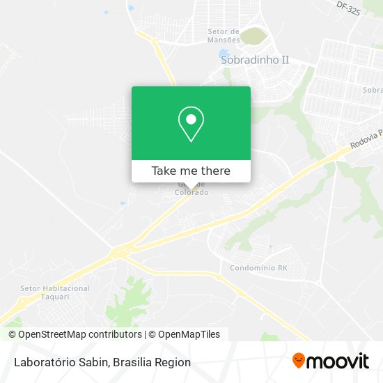 Laboratório Sabin map