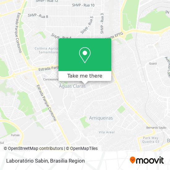 Laboratório Sabin map