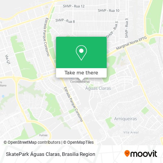 SkatePark Águas Claras map