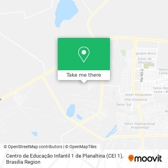 Centro de Educação Infantil 1 de Planaltina (CEI 1) map