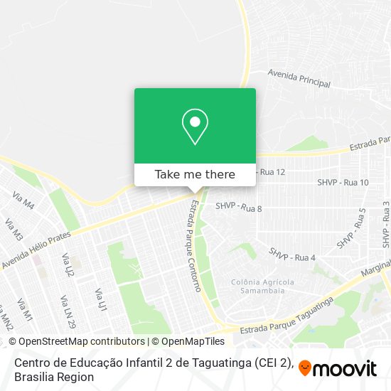 Mapa Centro de Educação Infantil 2 de Taguatinga (CEI 2)