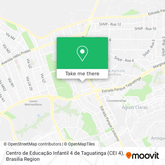 Mapa Centro de Educação Infantil 4 de Taguatinga (CEI 4)