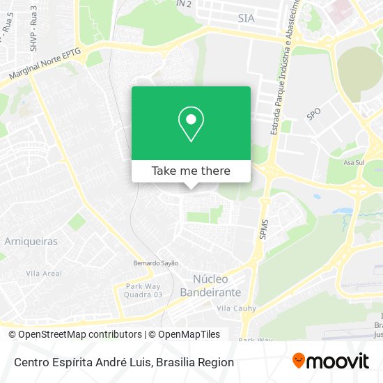 Centro Espírita André Luis map