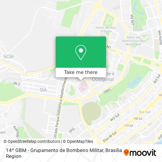 14º GBM - Grupamento de Bombeiro Militar map