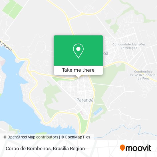 Corpo de Bombeiros map