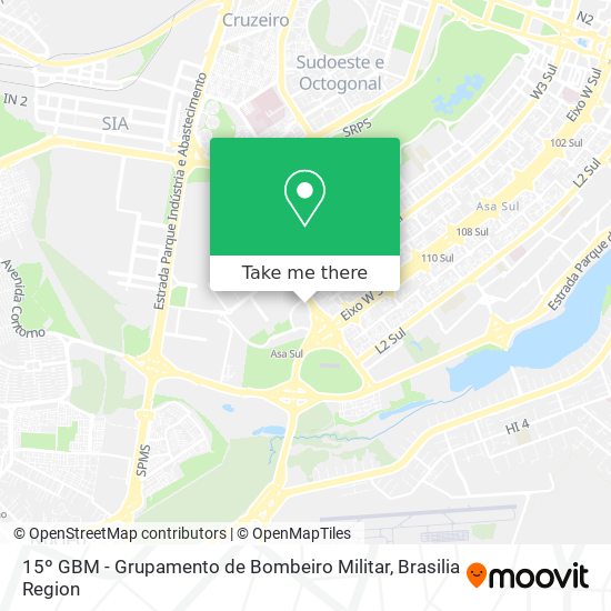 15º GBM - Grupamento de Bombeiro Militar map