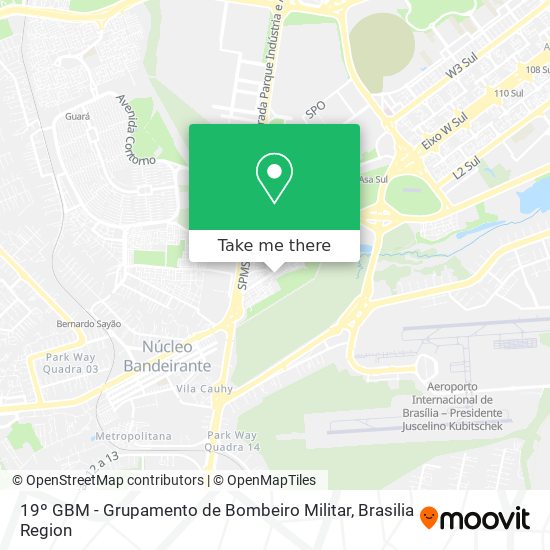 19º GBM - Grupamento de Bombeiro Militar map