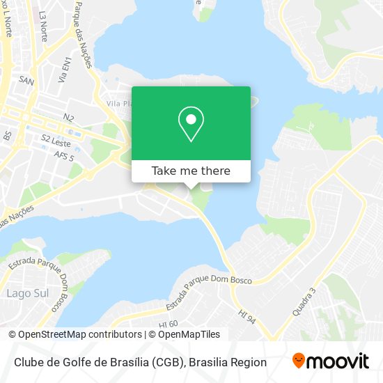 Clube de Golfe de Brasília (CGB) map