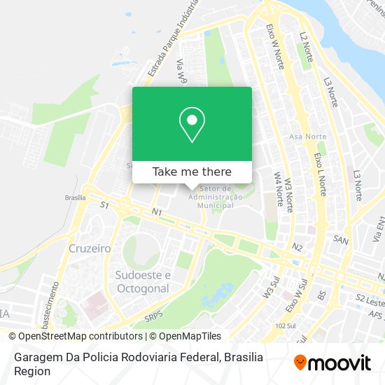 Garagem Da Policia Rodoviaria Federal map