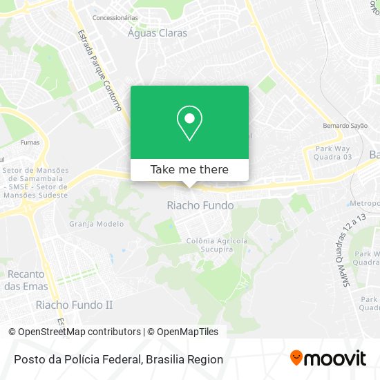 Mapa Posto da Polícia Federal