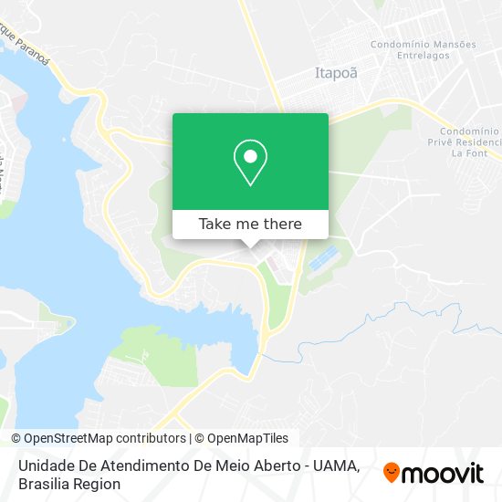Unidade De Atendimento De Meio Aberto - UAMA map
