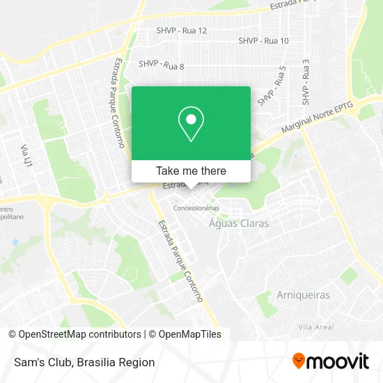 Sam's Club map