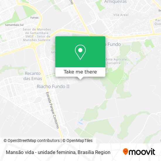 Mansão vida - unidade feminina map