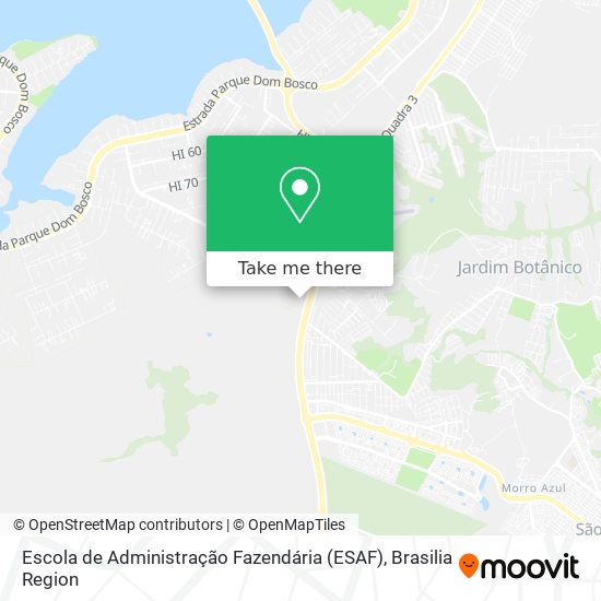 Escola de Administração Fazendária (ESAF) map