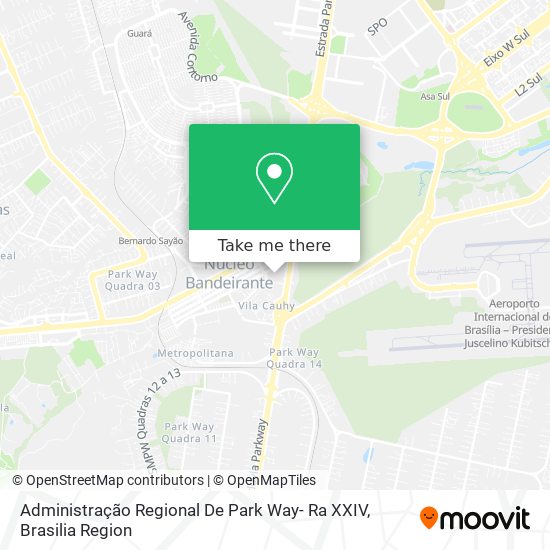 Administração Regional De Park Way- Ra XXIV map