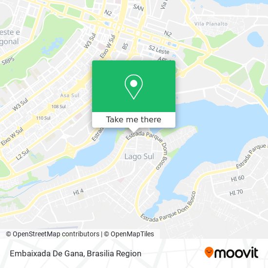 Embaixada De Gana map