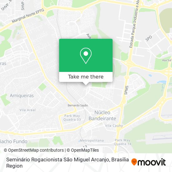 Seminário Rogacionista São Miguel Arcanjo map