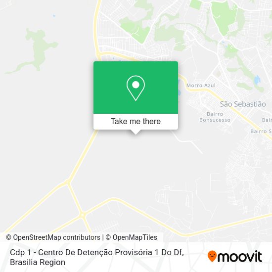 Cdp 1 - Centro De Detenção Provisória 1 Do Df map