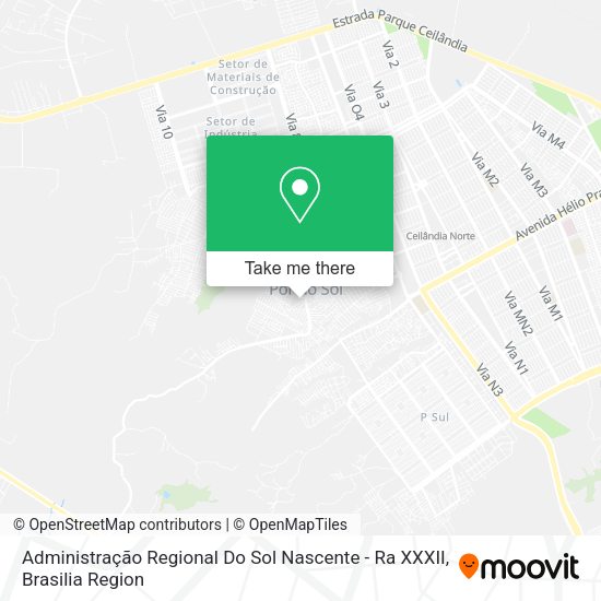 Administração Regional Do Sol Nascente - Ra XXXII map