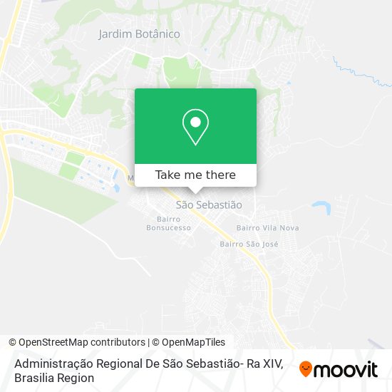 Administração Regional De São Sebastião- Ra XIV map