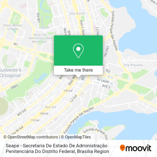 Seape - Secretaria De Estado De Administração Penitenciária Do Distrito Federal map