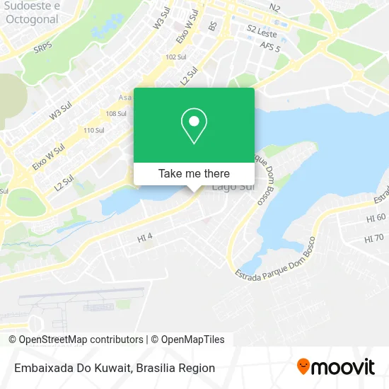 Embaixada Do Kuwait map