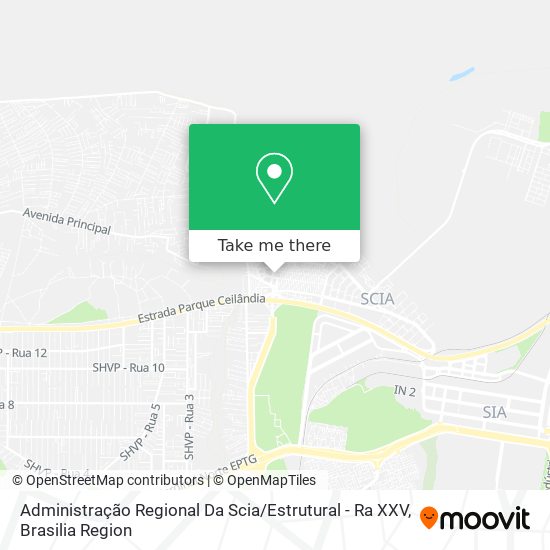 Administração Regional Da Scia / Estrutural - Ra XXV map