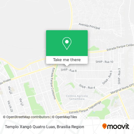 Mapa Templo Xangô Quatro Luas