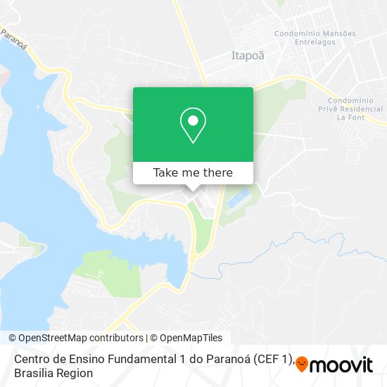 Centro de Ensino Fundamental 1 do Paranoá (CEF 1) map