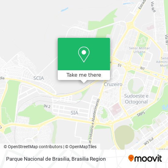 Parque Nacional de Brasilia map