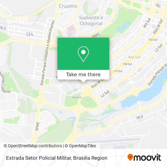 Estrada Setor Policial Militar map