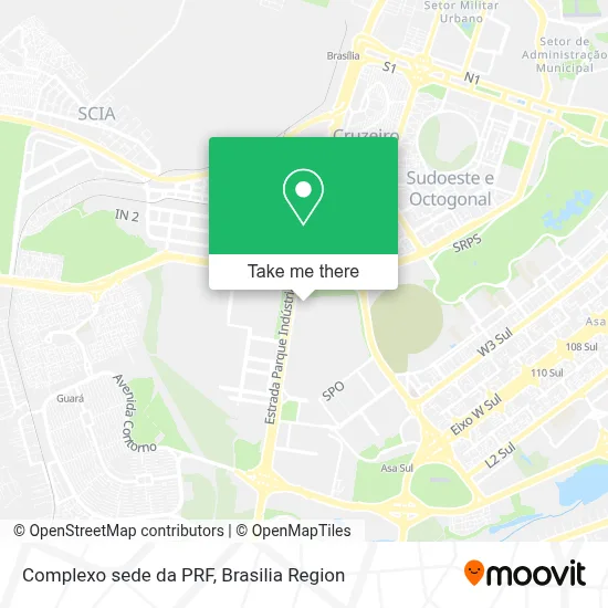 Complexo sede da PRF map