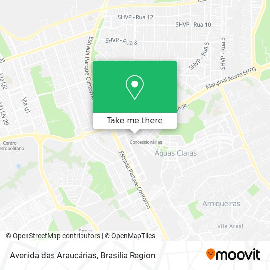 Avenida das Araucárias map