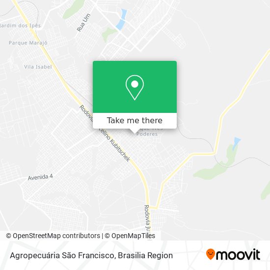 Agropecuária São Francisco map