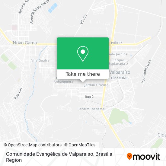Comunidade Evangélica de Valparaiso map