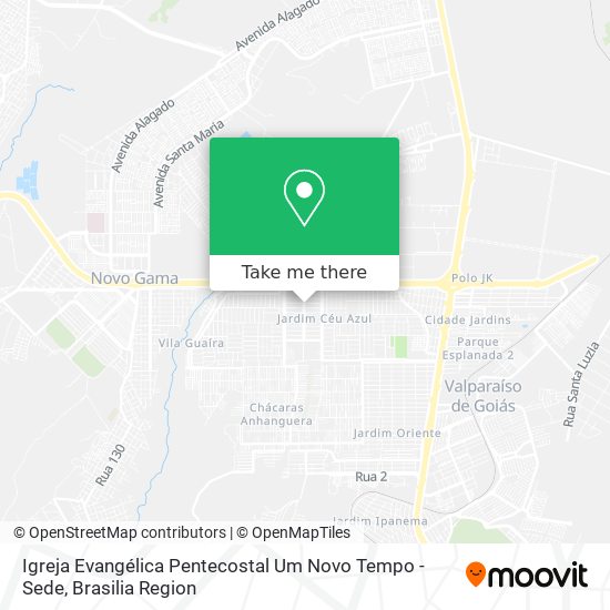 Igreja Evangélica Pentecostal Um Novo Tempo - Sede map