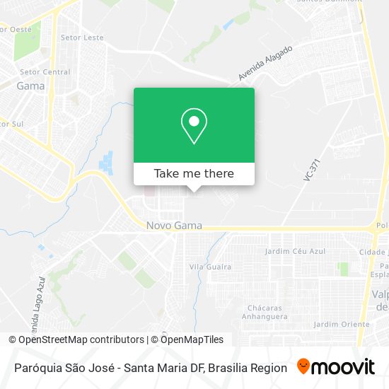 Paróquia São José - Santa Maria DF map