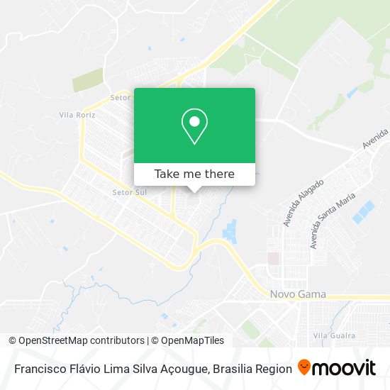 Francisco Flávio Lima Silva Açougue map