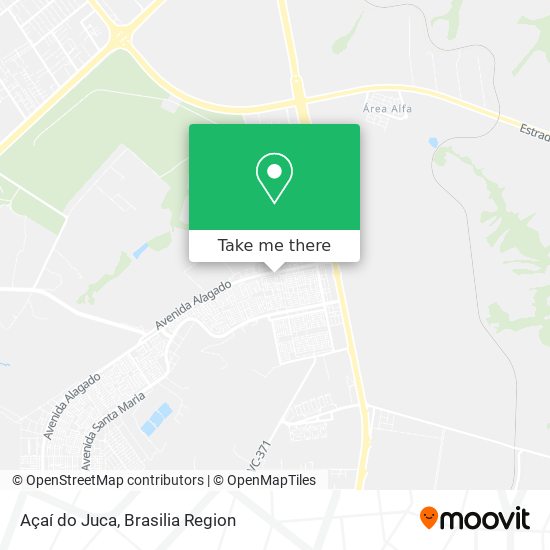 Açaí do Juca map
