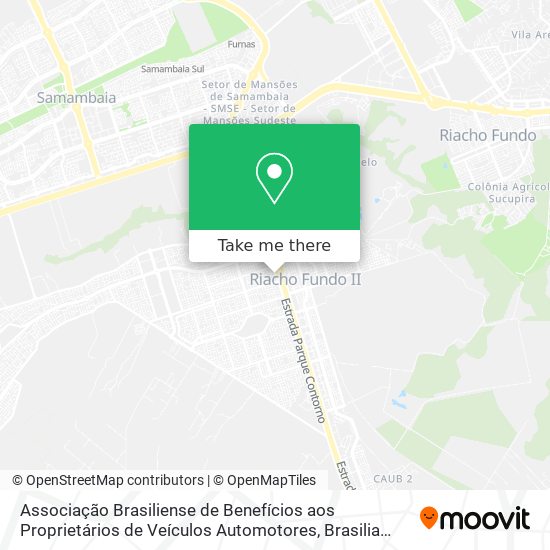 Associação Brasiliense de Benefícios aos Proprietários de Veículos Automotores map