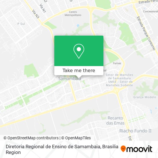 Diretoria Regional de Ensino de Samambaia map