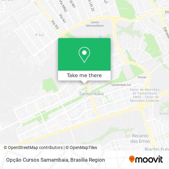 Opção Cursos Samambaia map